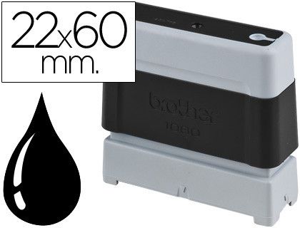 Sello Automatico Brother 22 Mm X 60 Mm Negro