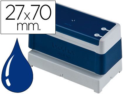 Sello Automatico Brother 27 Mm X 70 Mm Azul
