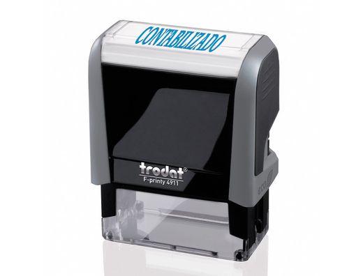 Sello entintado Printy 4911 F8 P3 CONTABILIZADO almohadilla azul