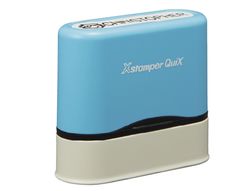 Sello x stamper quix nombre personalizable color azul 9,5x46 mm qn41