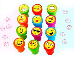 Sello x'stamper emoticono uso escolar expositor de 12 unidades surtidas