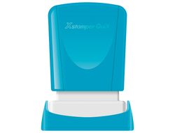 Sello x'stamper quix personalizable color azul medidas 11x25 mm q-04