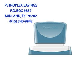 Sello x'stamper quix personalizable color azul medidas 36x61 mm q-16