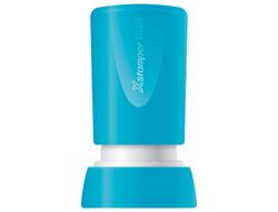 Sello x'stamper quix personalizable color azul redondo diametro 14 mm q-32