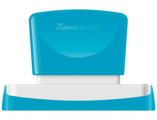 Sello x'stamper quix personalizable color negro medidas 28x78 mm q-24