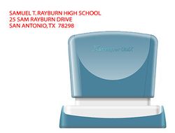 Sello x'stamper quix personalizable color rojo medidas 14x60 mm q-14