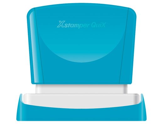 Sello x'stamper quix personalizable color rojo medidas 16x48 mm q-11