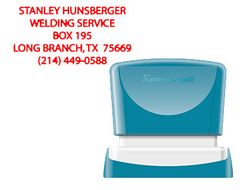 Sello x'stamper quix personalizable color rojo medidas 24x49 mm q-12