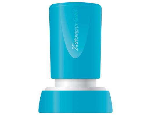 Sello x'stamper quix personalizable color rojo redondo diametro 20 mm q-34