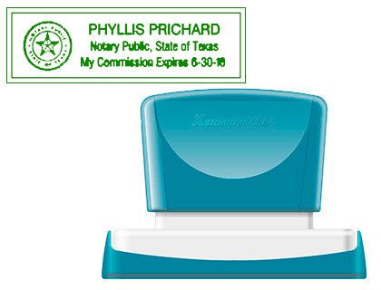 Sello x'stamper quix personalizable color verde medidas 22x69 mm q-18