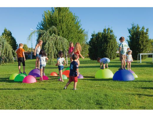 Semi esfera equilibrio amaya termoplastico antideslizante pack de 4 unidades varios tamaños colores surtidos