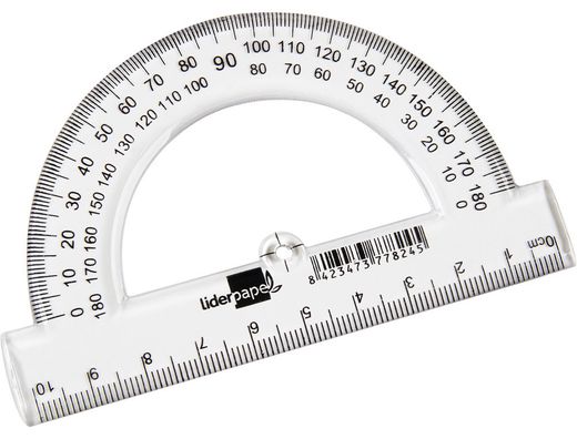 Semicirculo Liderpapel 10 cm Plastico