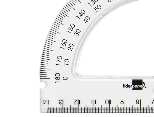 Semicirculo Liderpapel 14 cm Plastico