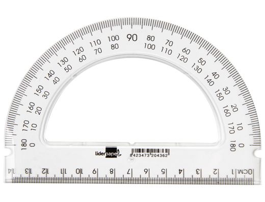 Semicirculo Liderpapel 14 cm Plastico