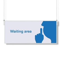 Señalización colgada Menfis 48x21 cm