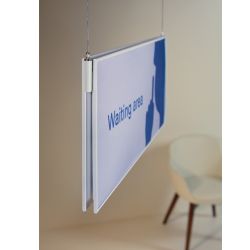 Señalización colgada Menfis 64x21 cm