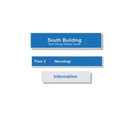 Señalización de pared Menfis 21x21 cm