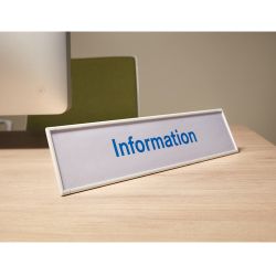 Señalización escritorio Menfis 21x5,25 cm