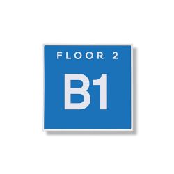 Señalización proyectada Menfis 21x21 cm