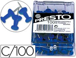 Señalizador de Planos Presto Azul -Caja de 100 Unidades
