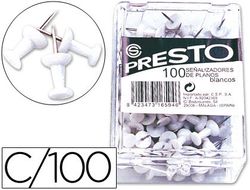 Señalizador de Planos Presto Blanco -Caja de 100 Unidades