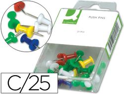 Señalizador de Planos Q-Connect -Caja de 25 Unidadescolores Surtidos