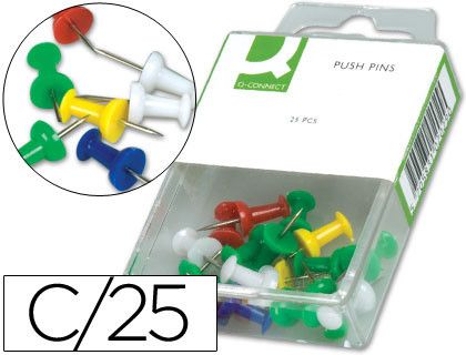 Señalizador de Planos Q-Connect -Caja de 25 Unidadescolores Surtidos