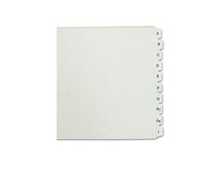 Separador Alfabetico Multifin Plastico 3003 tamaño cuartilla (apaisado)