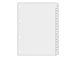 Separador Alfabetico Multifin Plastico 3005