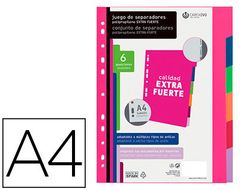 Separador carchivo polipropileno extra rigido din a4 500 mc multitaladro extraible para carpeta de