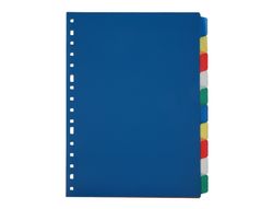 Separador Liderpapel Plastico Juego de 10 Separadores Folio 16 Taladros