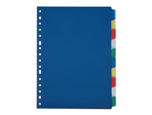 Separador Liderpapel Plastico Juego de 10 Separadores Folio 16 Taladros