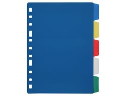 Separador Liderpapel Plastico Juego de 5 Separadores Cuarto 11 Taladros