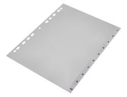 Separador numerico q-connect plastico 1-10 juego de 10 separadores din a4 multitaladro