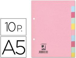 Separador Q-Connect Cartulina Juego de 10 Separadores Din A5