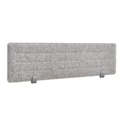 Separador Sobremesa Pet Acustico De 138 x 34 cm Gris
