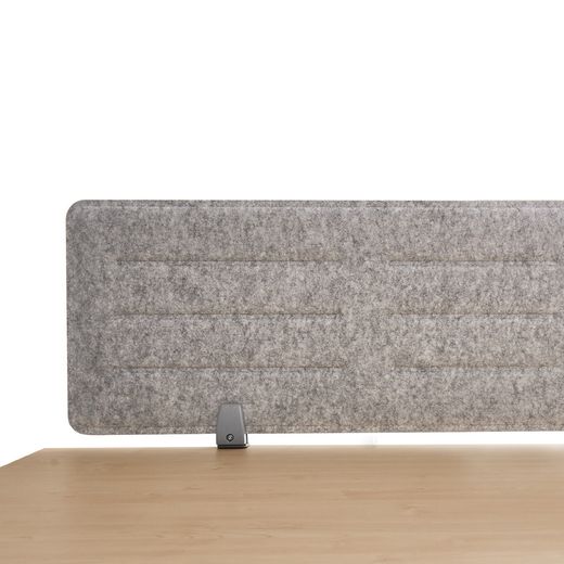 Separador Sobremesa Pet Acustico De 138 x 34 cm Gris