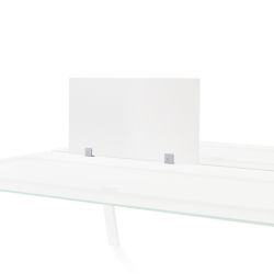 Separador Transversal De 70 x 40 cm Blanco  / Mesa Cristal