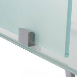 Separador Transversal De 70 x 40 cm Blanco  / Mesa Cristal