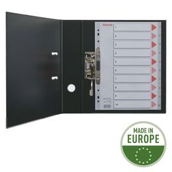 Separadores multitaladro. DIN A4. Cartulina índice color. Pestañas cartón 200g. 1-6, multicolor