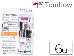 Set caligrafia tombow lettering beginner para principiante 6 piezas