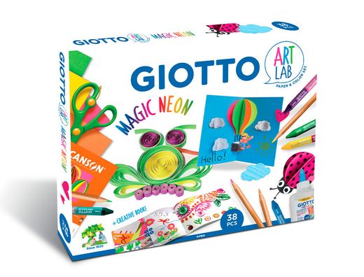 Set creativo giotto art lab magic neon