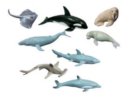 Set de animales marinos (8 figuras)