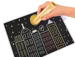 Set de dibujo carioca metallic pop up card creator 3d 17 piezas