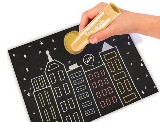 Set de dibujo carioca metallic pop up card creator 3d 17 piezas