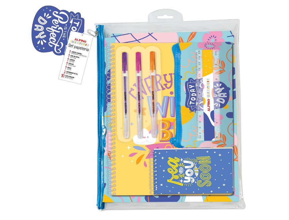 Set de papeleria alpino color experience perfect day