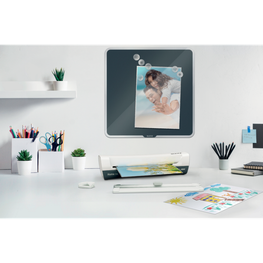 Set Plastificadora iLam Home A4 EU blanco