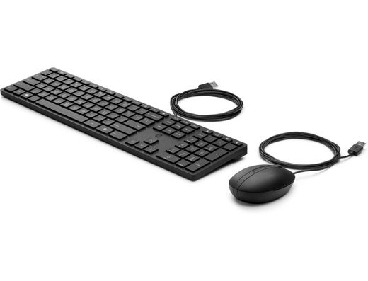 Set teclado + raton hp combo 320mk usb-a longitud 1.8 m color negro