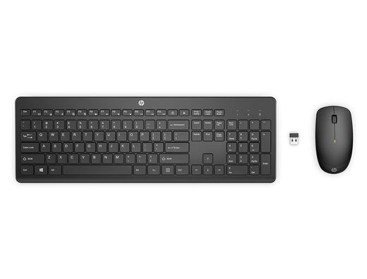 Set teclado + raton inalambrico hp combo 235 color negro