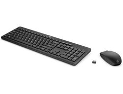 Set teclado + raton inalambrico hp combo 235 color negro